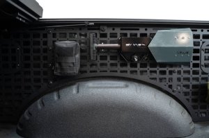 Ford Super Duty F350 Bed Side Molle Panel - Passenger Side - Addictive Desert Designs - Hammer Black - `23-`27